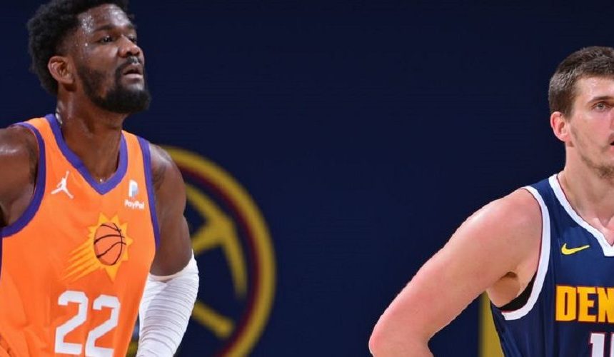 Koszykarze Nikola Jokić i DeAndre Ayton
