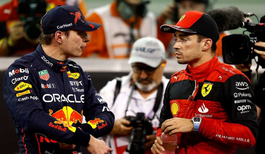 Max Verstappen Charles Leclerc