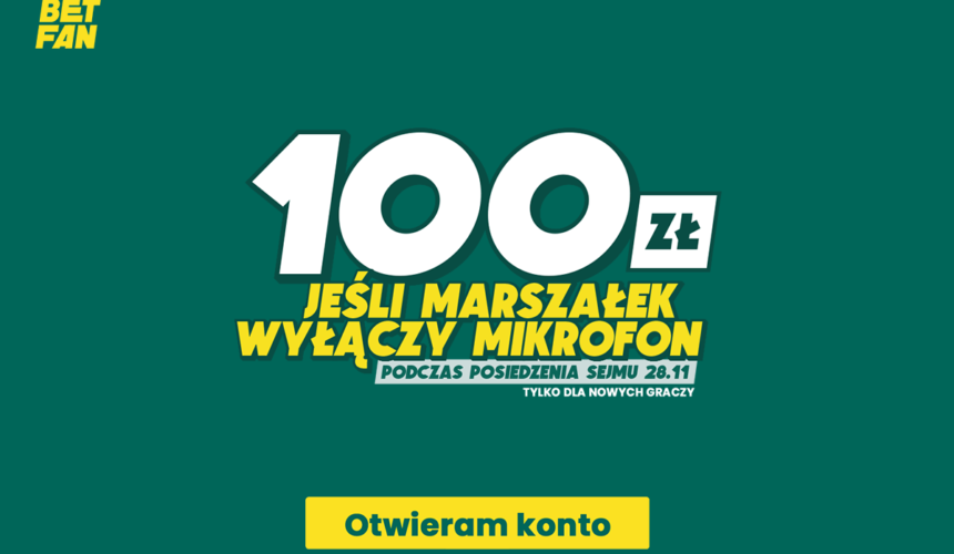 betfan płaci 100 zł za wyłączenie mikrofonu w sejmie